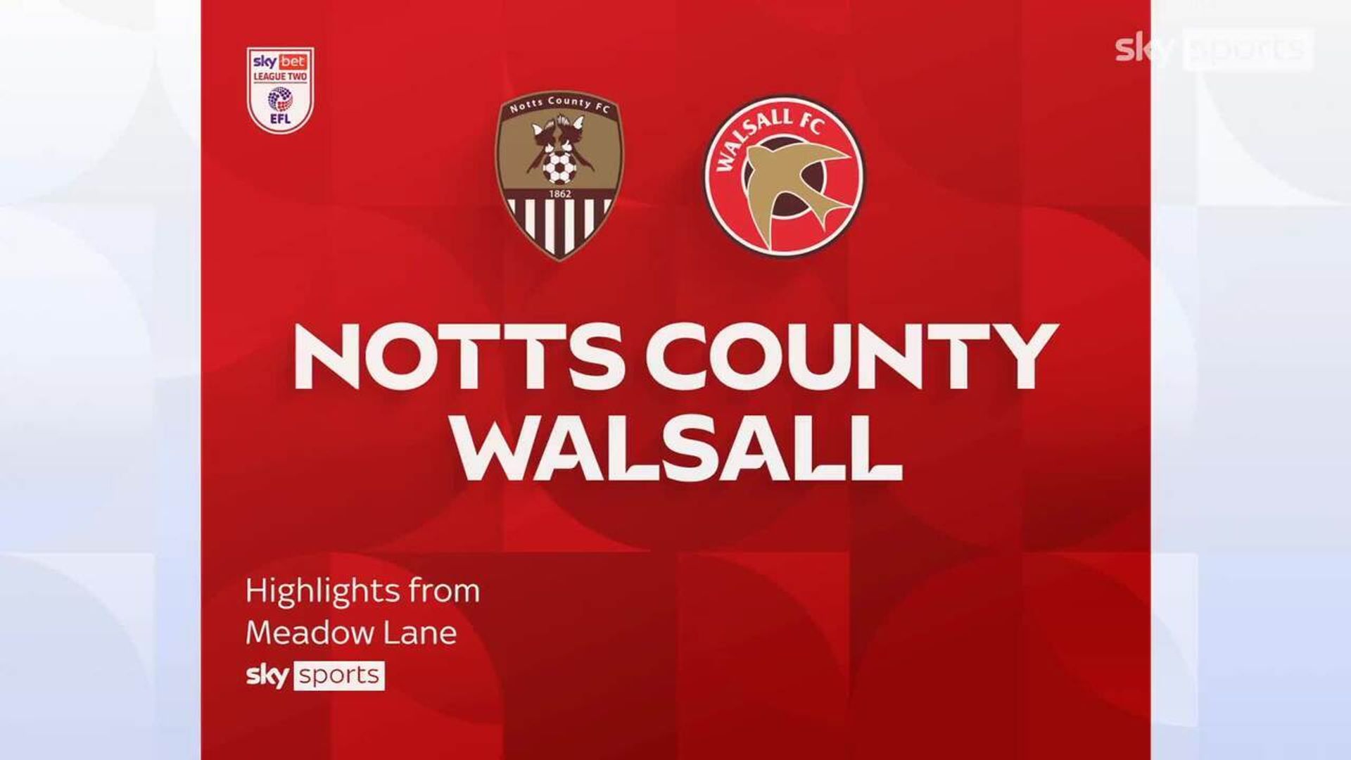 Notts County 0-0 Walsall