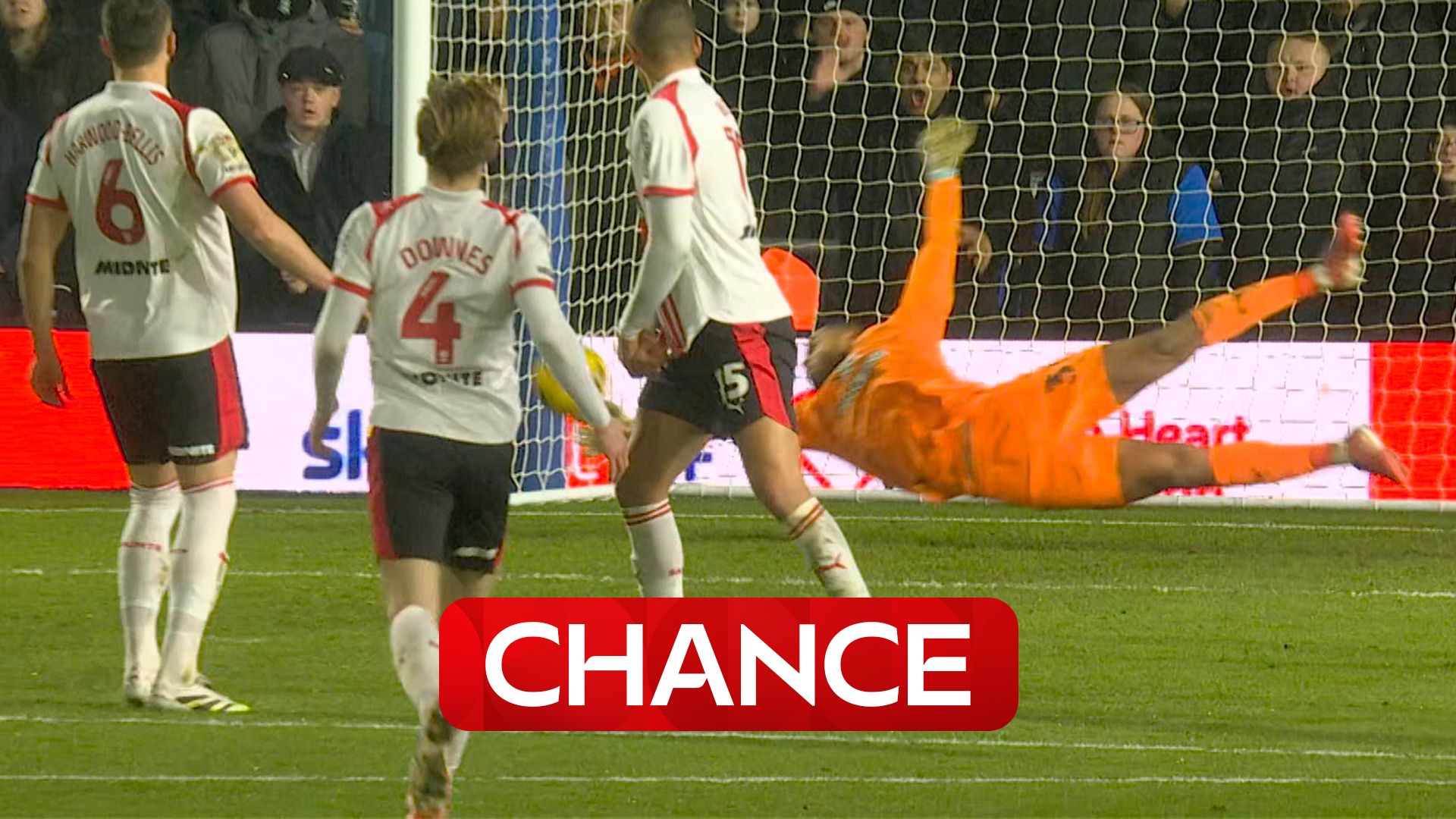 'That is a brilliant save!' | Banuzu pushes Stansfield's effort on the post 