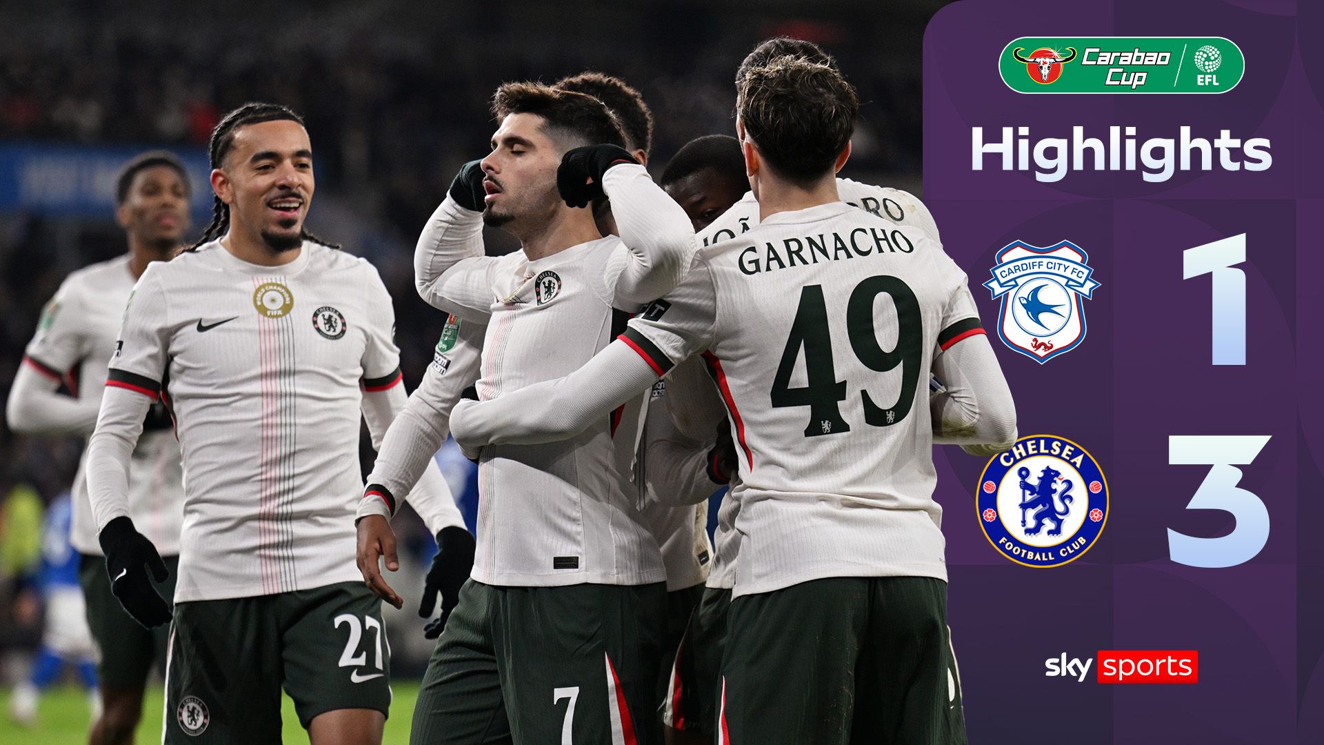 Garnacho brace fires Chelsea into Carabao Cup semi finals 