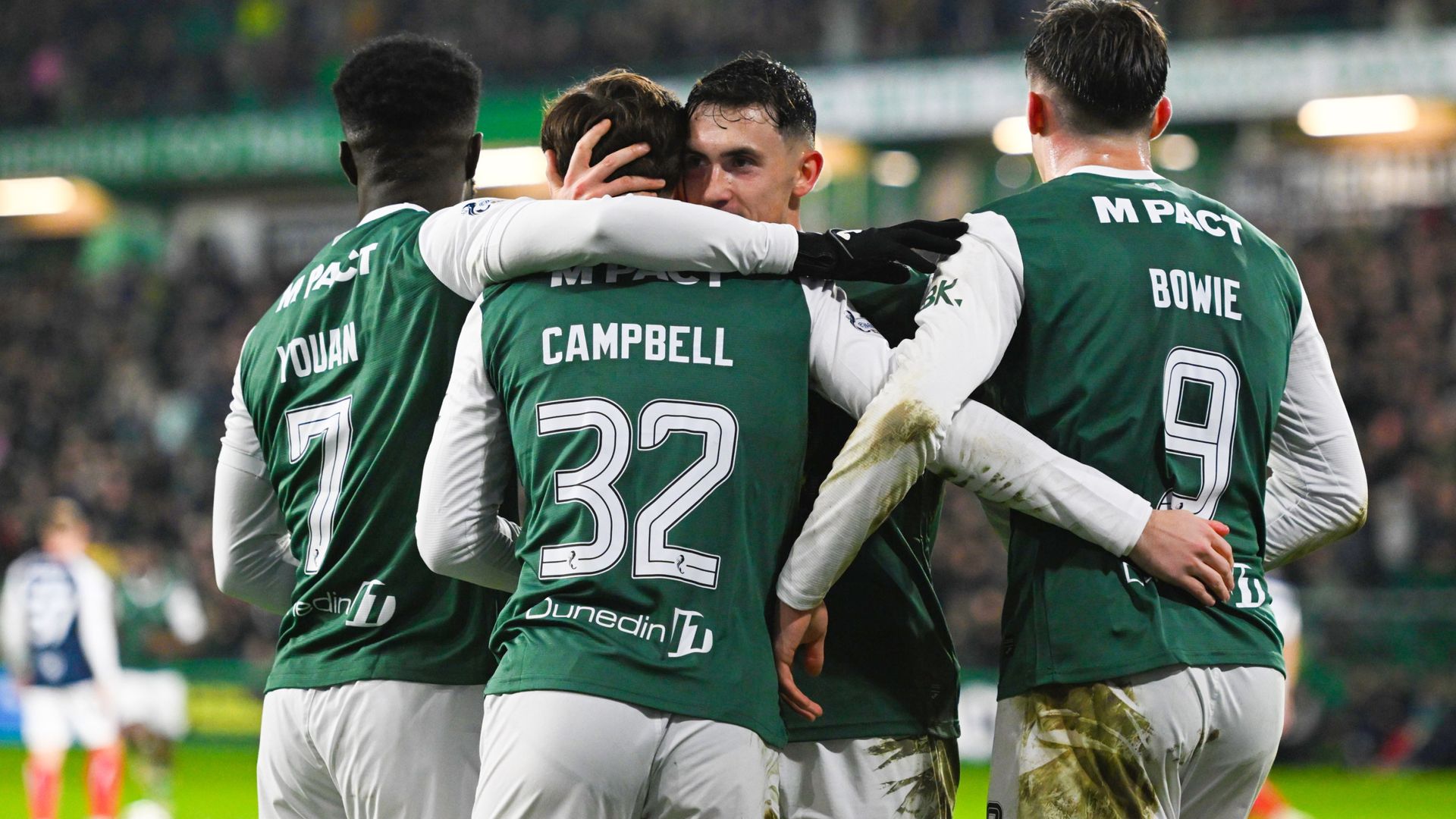 Bowie at the double as Hibernian brush aside Falkirk