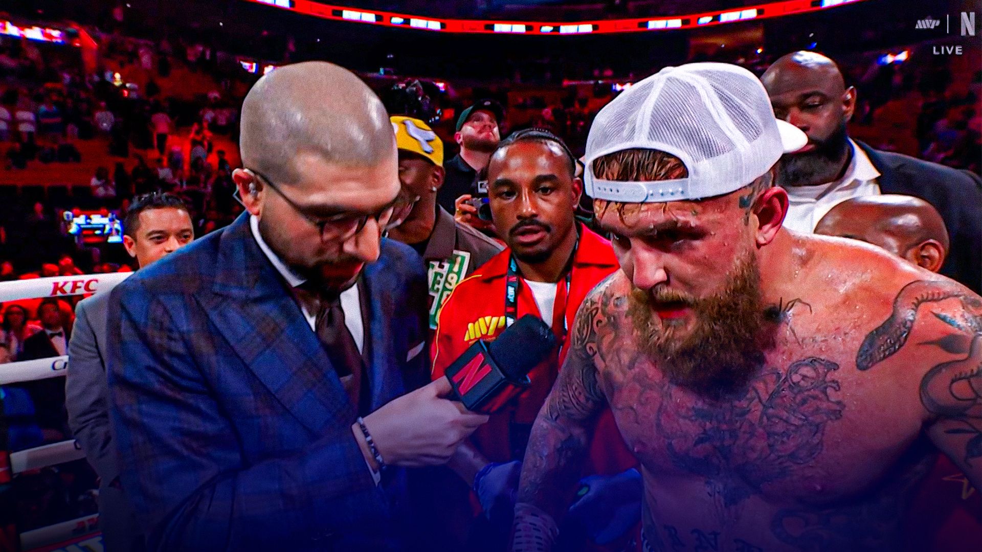 Paul reveals suspected broken jaw after AJ KO