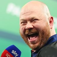 Justin Hood at the World Darts Championship (Credit: PDC/Taylor Lanning)