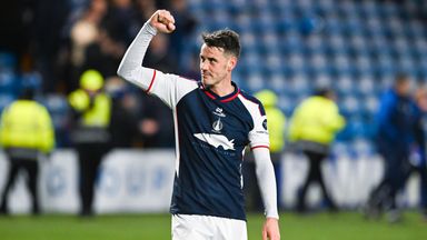 Falkirk's Brian Graham celebrates his winner at Kilmarnock