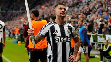 Bruno Guimaraes will lead Newcastle out in the Tyne-Wear derby on Super Sunday against Sunderland