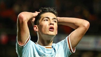 Motherwell's Elijah Just looks frustrated during the stalemate against Dundee United