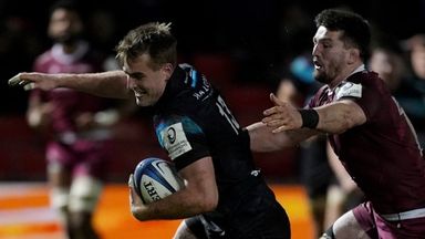 Glasgow Warriors fought from 14-0 behind to win at Sale Sharks in the Champions Cup's opening round