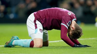 Jacob Bruun Larsen rues a missed chance against Everton as Burnley drew 0-0 in the Premier League