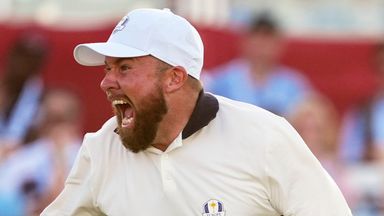Shane Lowry secured the half-point that saw Team Europe retain the trophy 