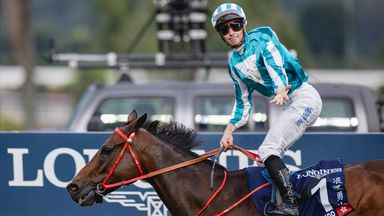 Romantic Warrior (1) ridden by James McDonald wins the Longines Hong Kong Cup (Group 1) at Sha Tin. Kaz Ishida/Eclipse Sportswire/CSM