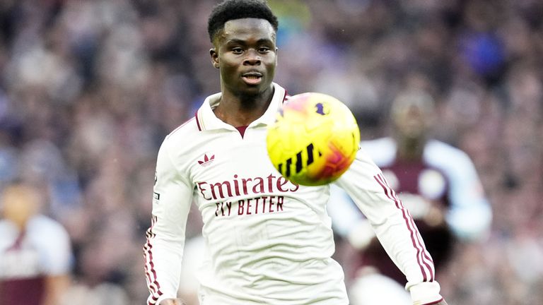 Platz 5: BUKAYO SAKA (Arsenal) Marktwert: 147,8 Mio. Euro (Verlust: 3,0 Mio. Euro)