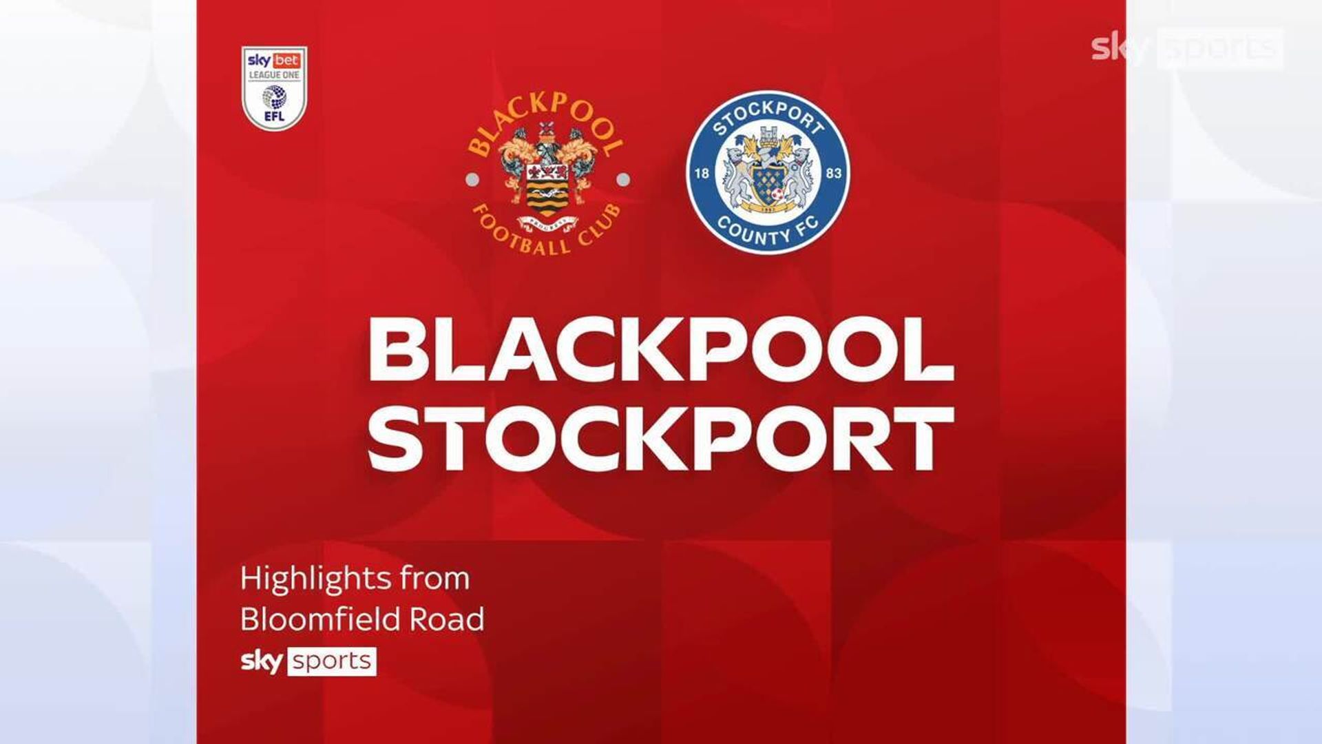 Blackpool 1-2 Stockport