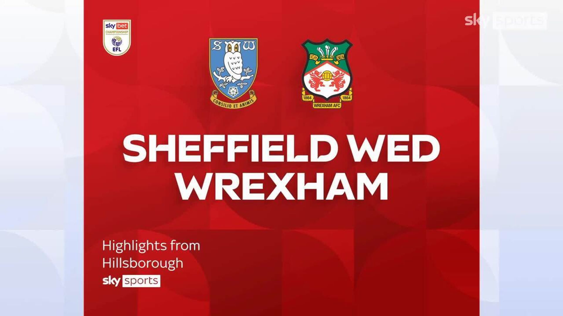 Sheff Wed 0-1 Wrexham