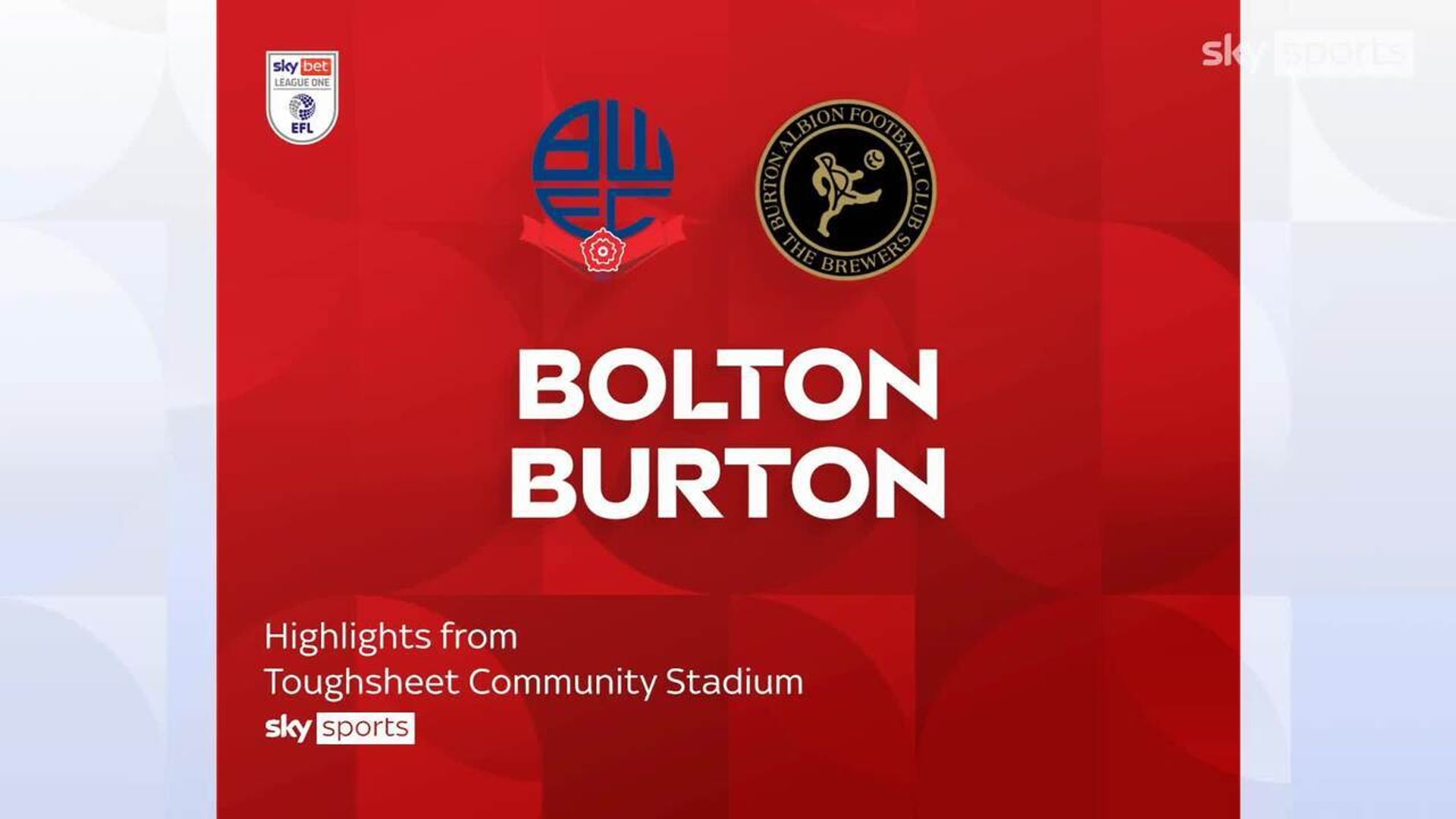 Bolton 2-1 Burton
