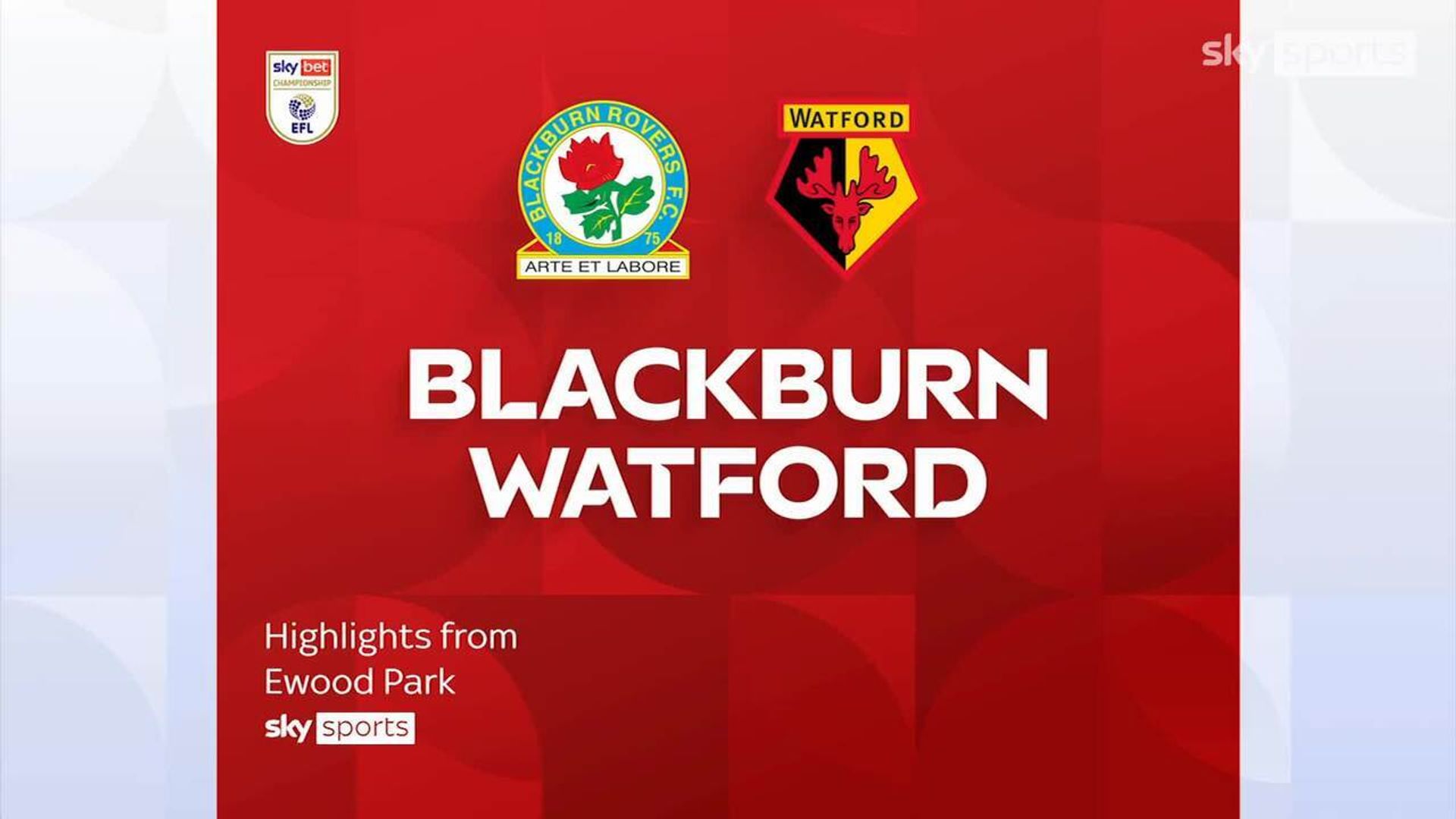Blackburn 1-1 Watford 