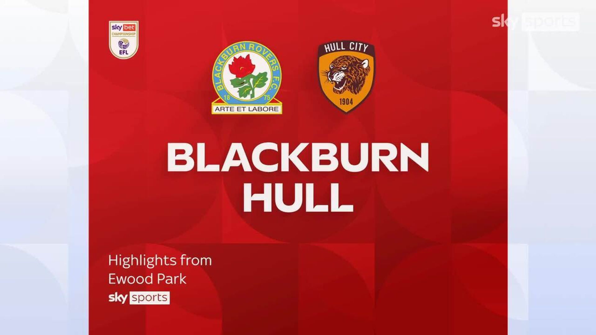 Blackburn 0-1 Hull City 