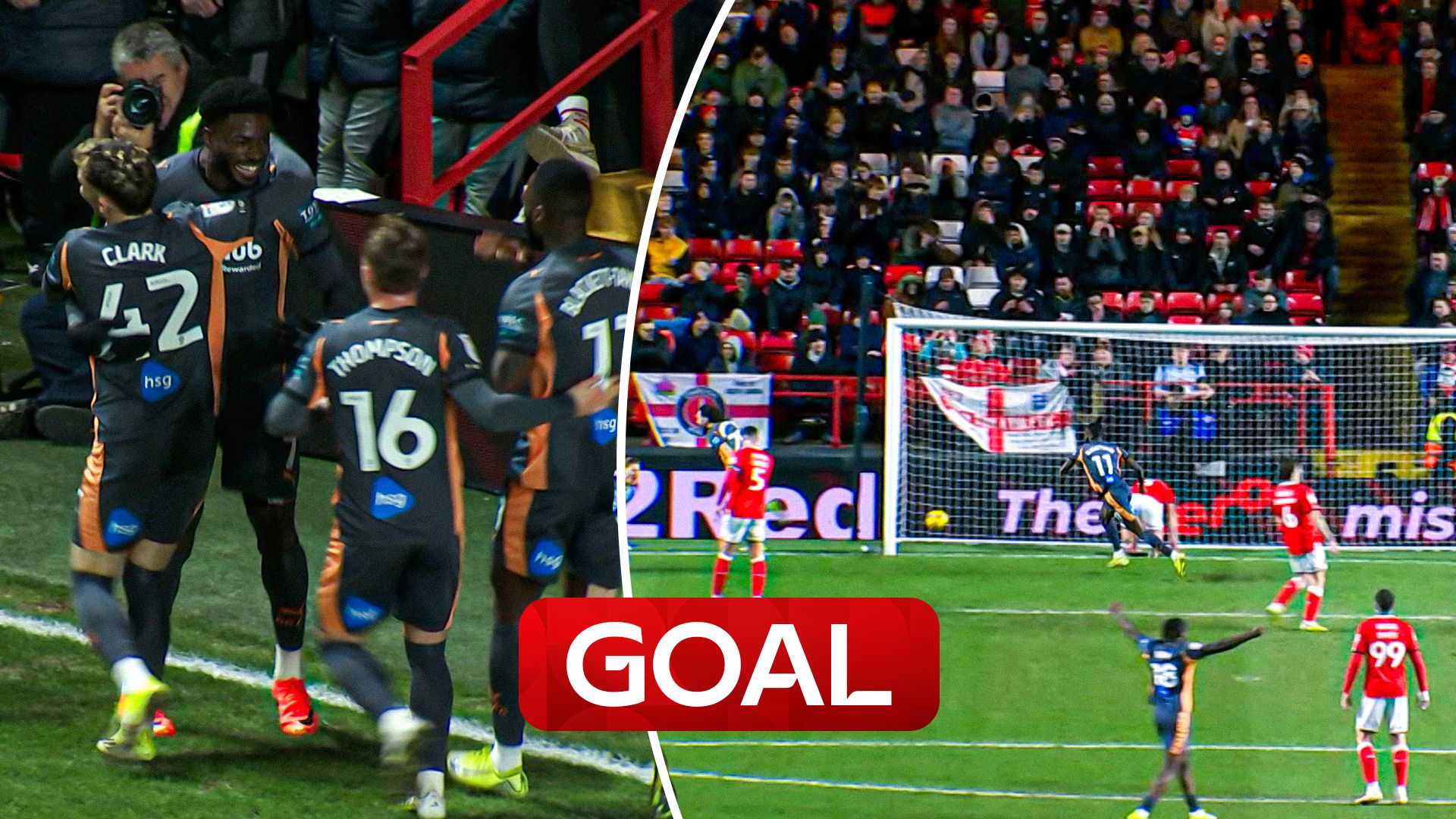 Agyemang brilliance opens up Charlton to force own goal!