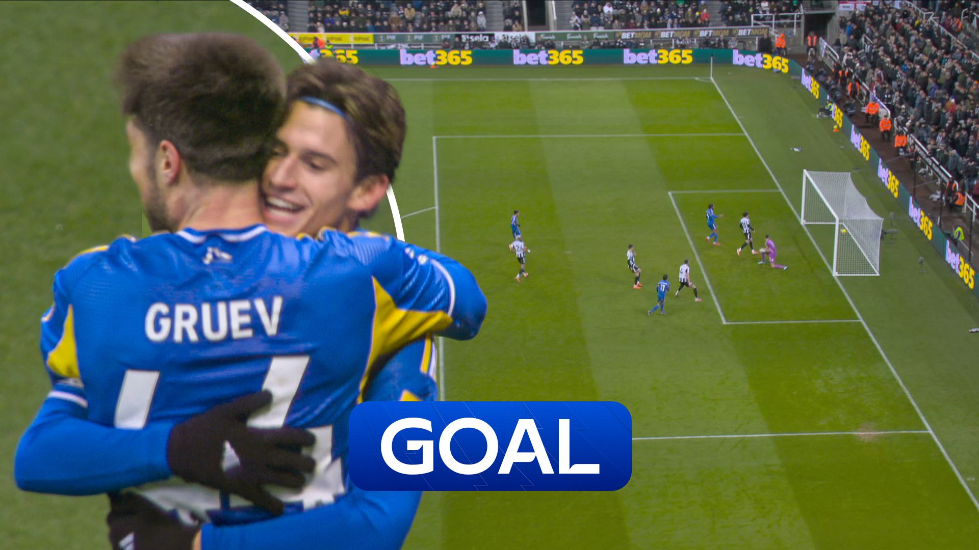 'He's only gone and done it' as Aaronson hunts down a second goal