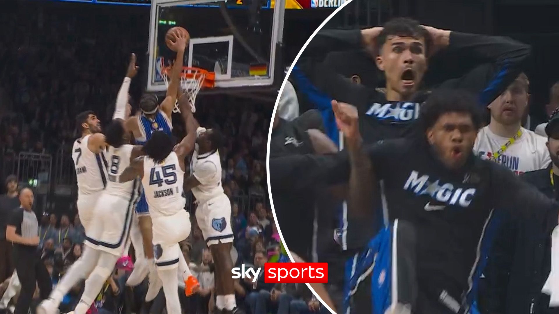 Dunk of the year already?! | Magic star dunks on FOUR Grizzlies' defenders!