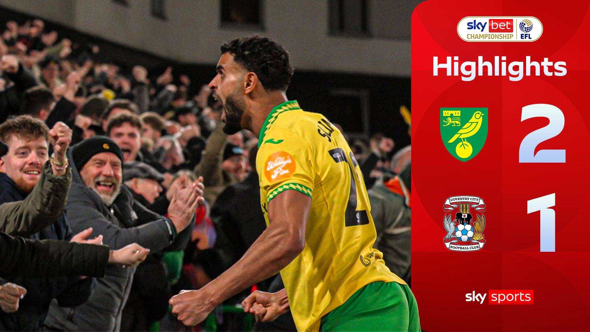 Norwich continue revival by stunning league leaders Coventry