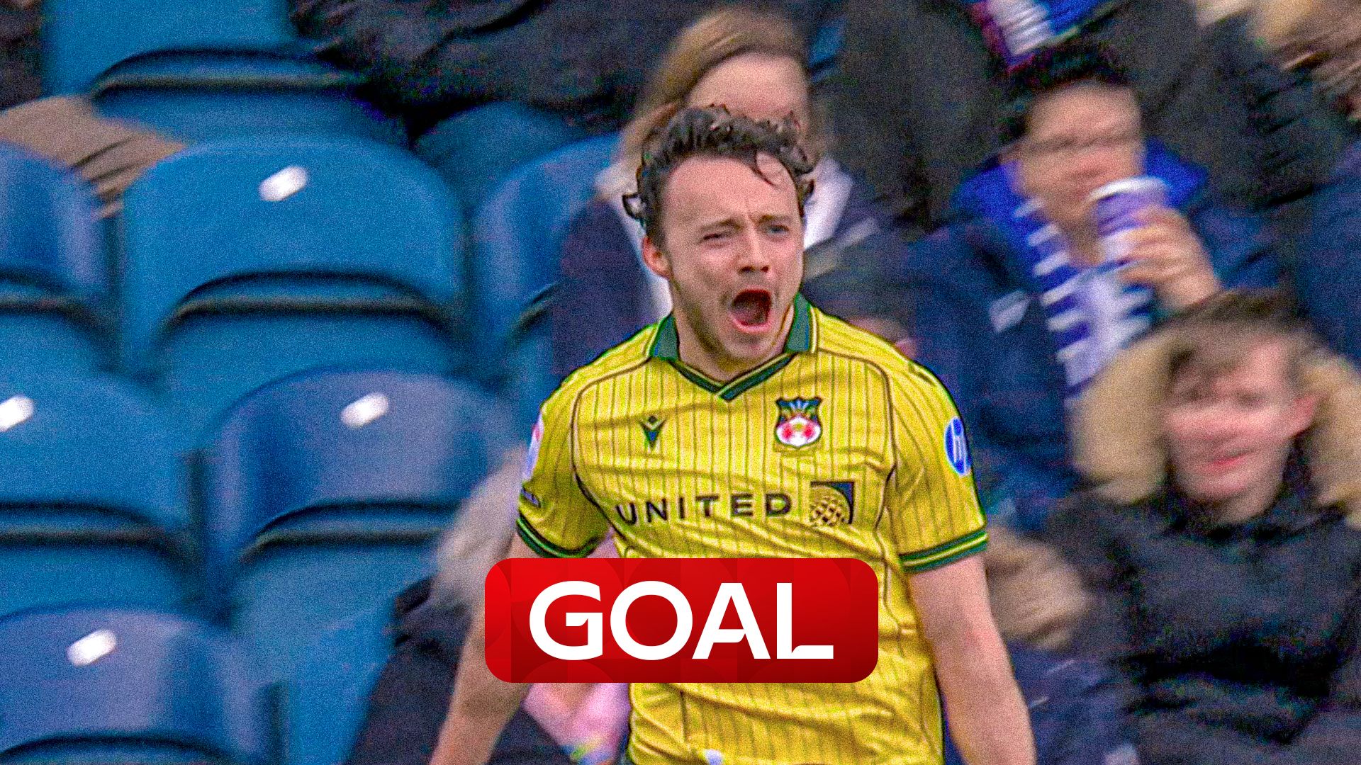 'That was brilliant!' | Rathbone volley fires Wrexham 2-0 up