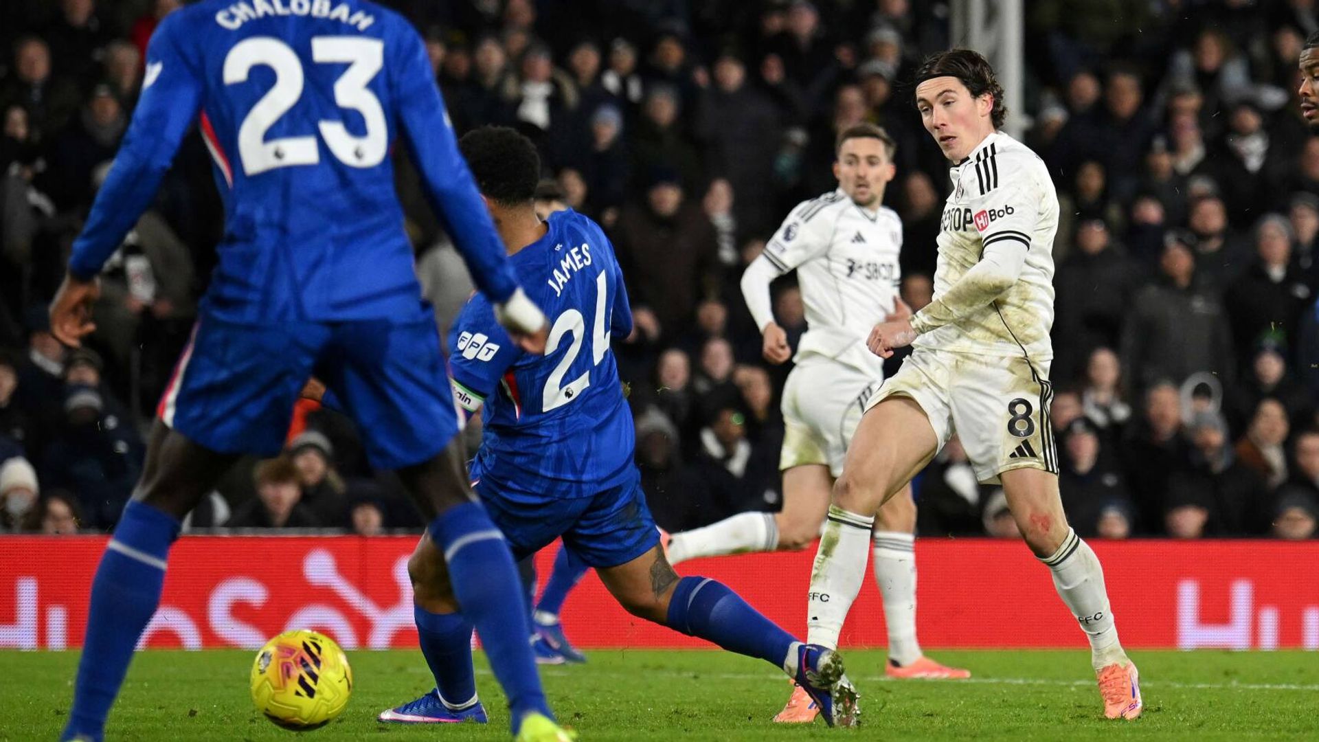 Ten-man Chelsea lose at Fulham as Rosenior watches on