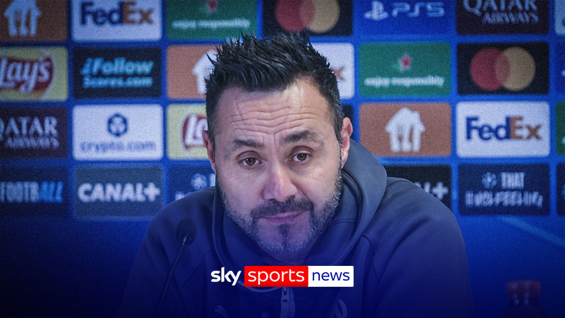 De Zerbi responds to links with Man Utd over head coach role