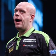 Michael van Gerwen is hanging on to a top-four spot in the Premier League Darts table with three nights remaining
