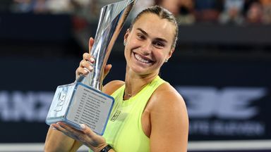 Aryna Sabalenka successfully defended the Brisbane International title with her focus now on winning a third Australian Open in four years