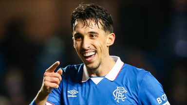 Bojan Miovski scored a hat-trick in Rangers' thumping of fourth-tier Annan in the Scottish Cup