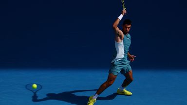 Carlos Alcaraz  - Image can only be used in relation to editorial on WORLD SPORTS PHOTOGRAPHY AWARDS 2026
(REUTERS/Edgar Su)