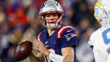 New England Patriots QB Drake Maye claimed his first career playoff victory