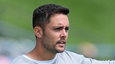 VALDEBEBAS, SPAIN - MAY 11: Eder Maestre, head coach of UD Tenerife, gestures during the Spanish Women League, Liga F