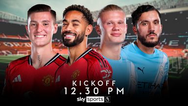 Watch the Manchester derby live on Saturday January 17, kick-off 12.30pm