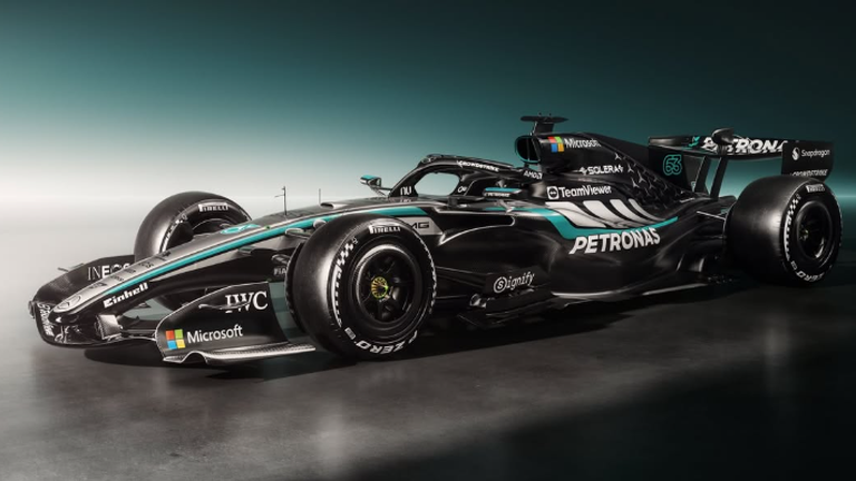 So sieht der neue Mercedes-Bolide aus (Quelle: Instagram / Mercedes-AMG Motorsport)