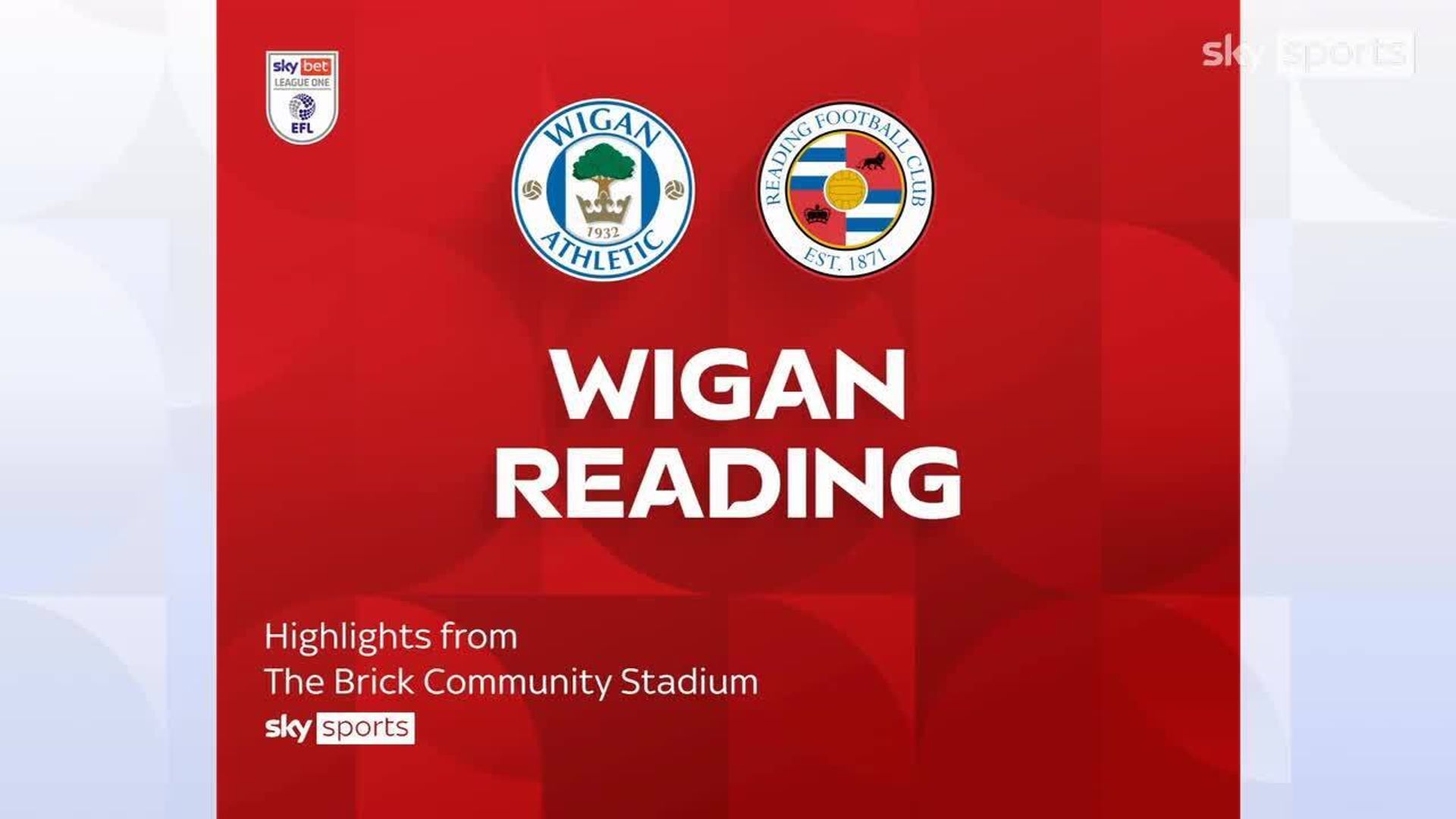 Wigan 1-2 Reading