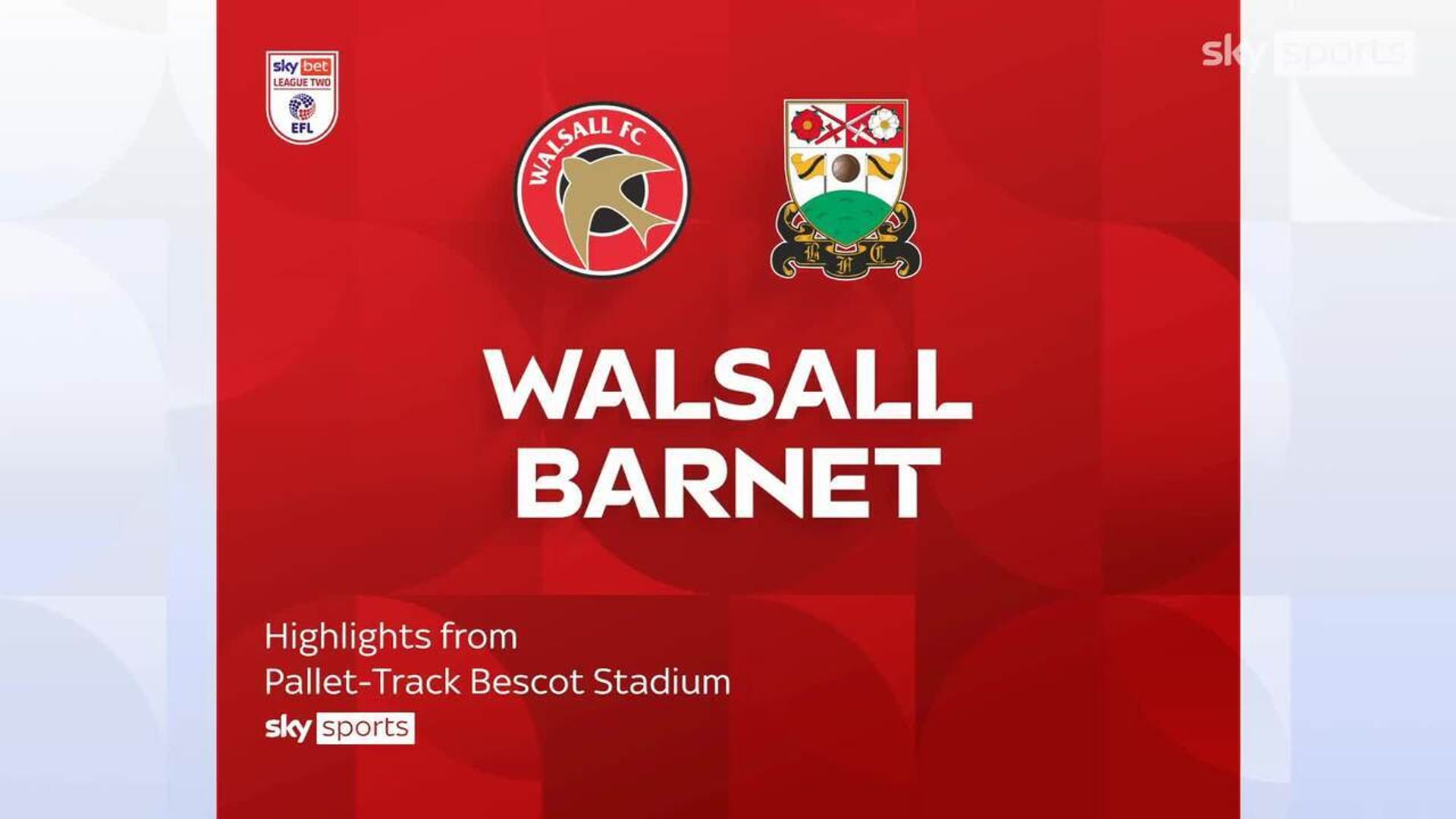 Walsall 1-3 Barnet