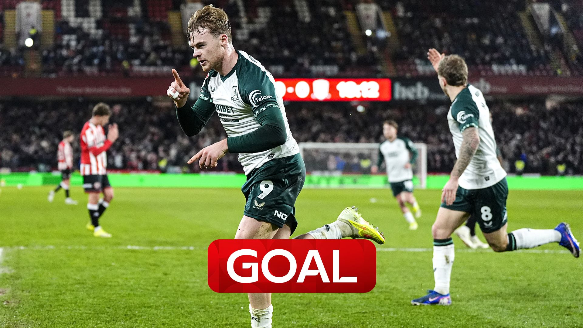 'On course for the top' | Conway gives Boro the lead at Sheff Utd