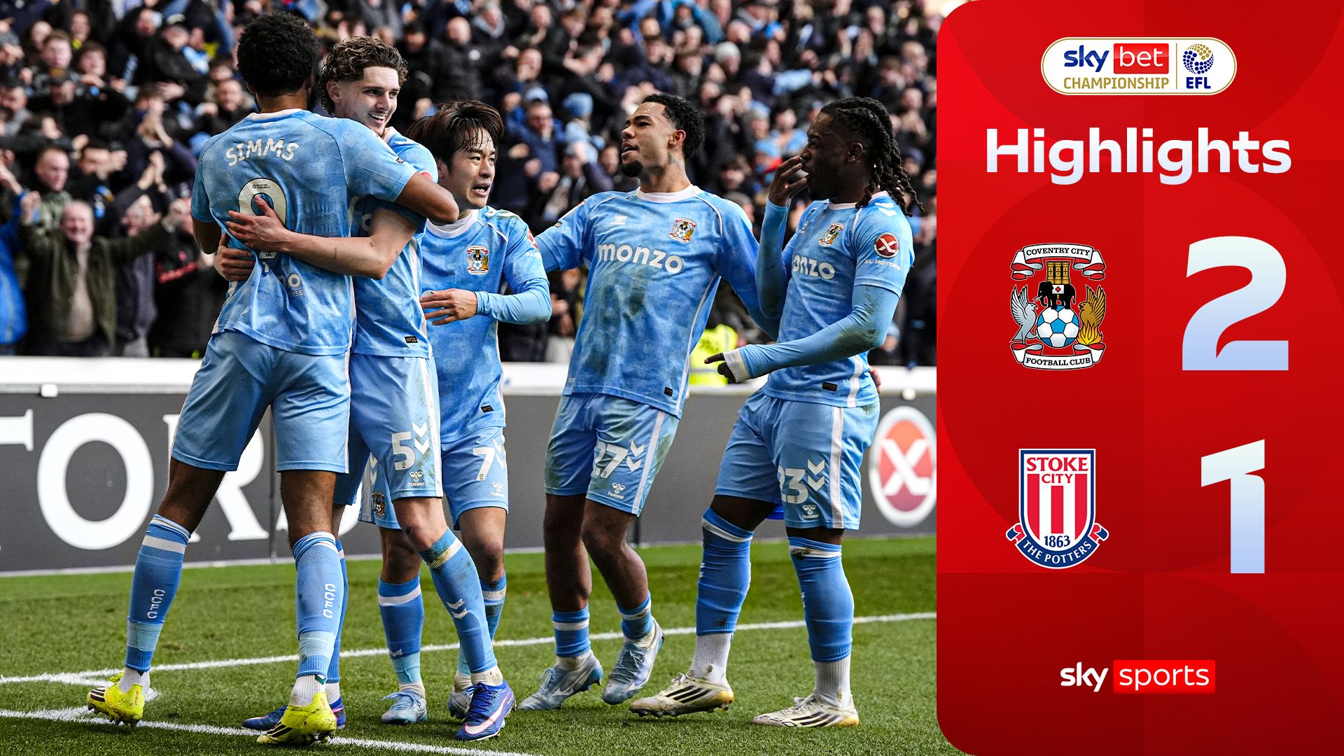 Late DRAMA! Rudoni's 94th-minute winner extends Coventry's lead at top!