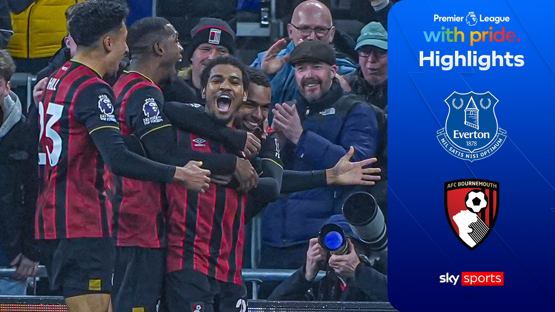 Rayan and Adli earn Bournemouth comeback win over 10-man Everton