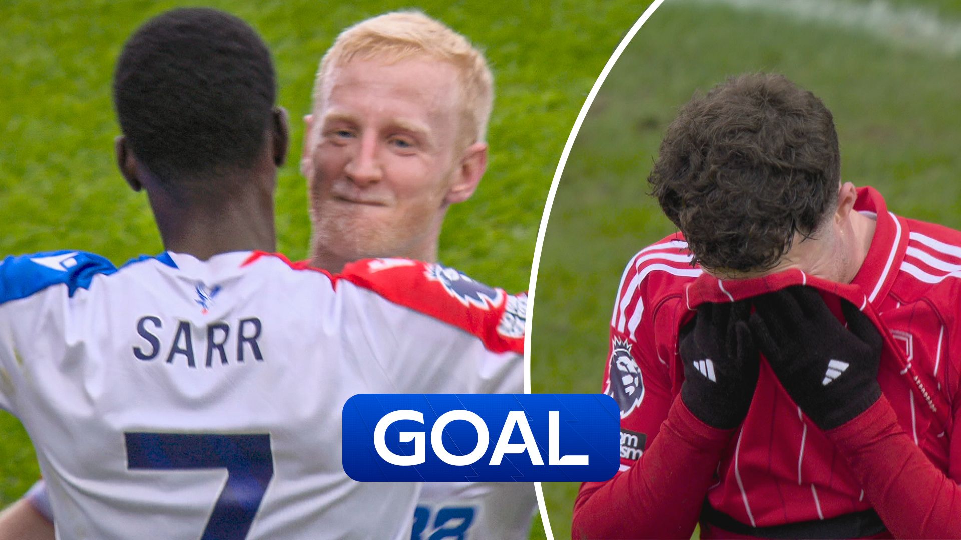 Palace level with penalty after Williams PUNCHES ball off line!