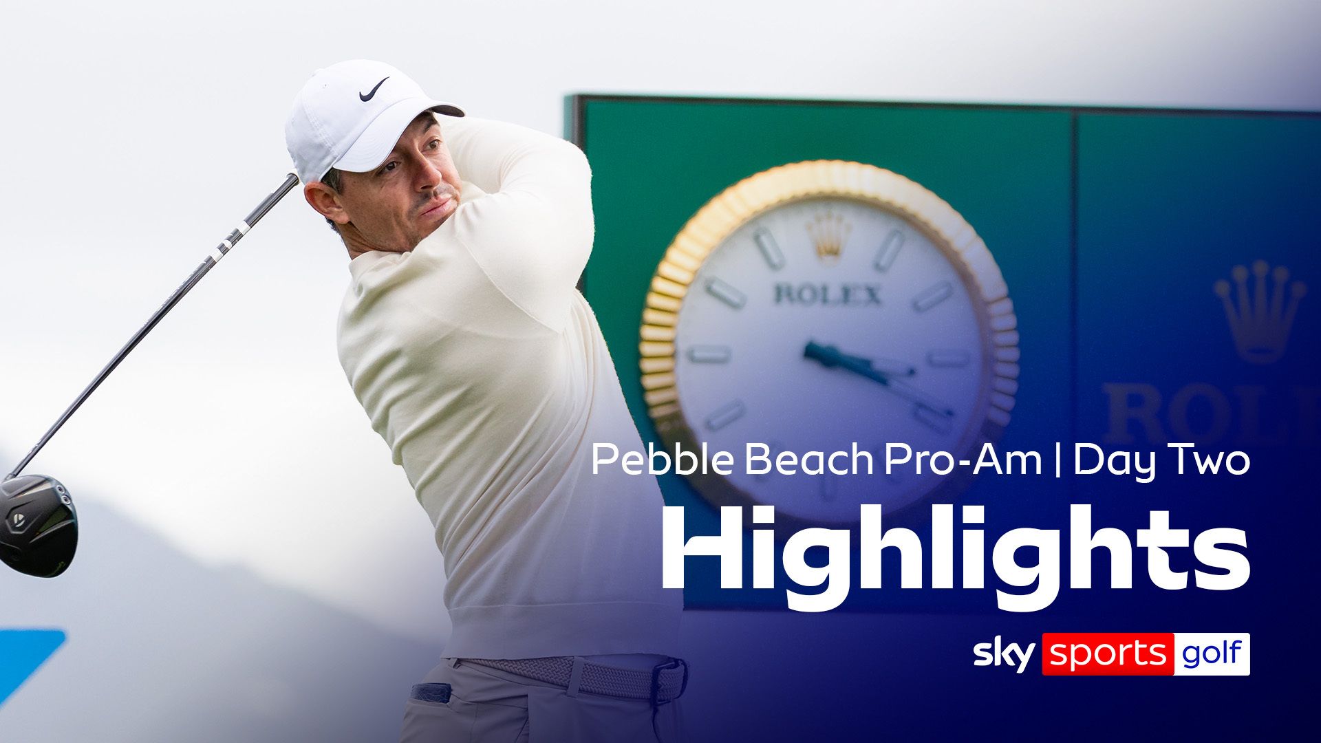 Highlights: McIlroy makes eagle but still six shots off lead at Pebble Beach Pro-Am