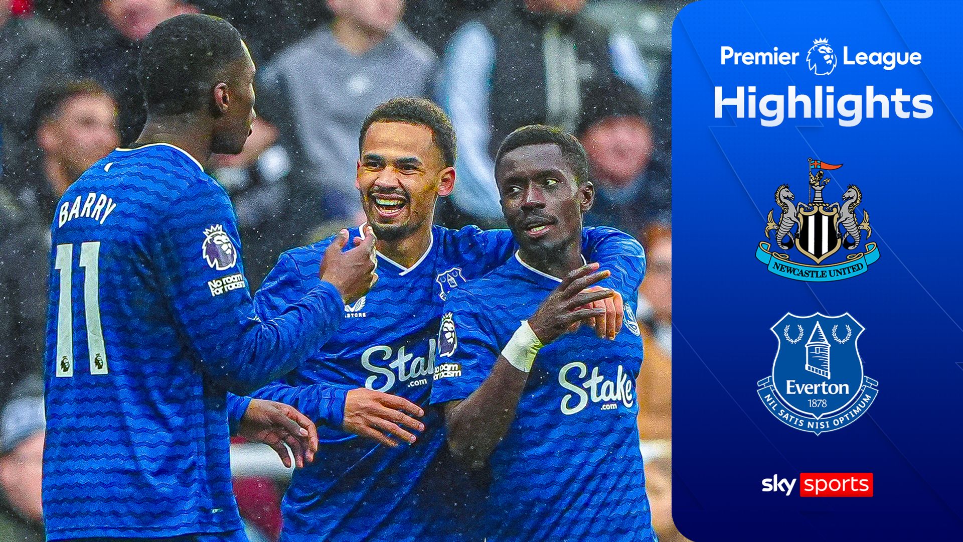 Late Barry goal sees Everton complete stunning win over Newcastle