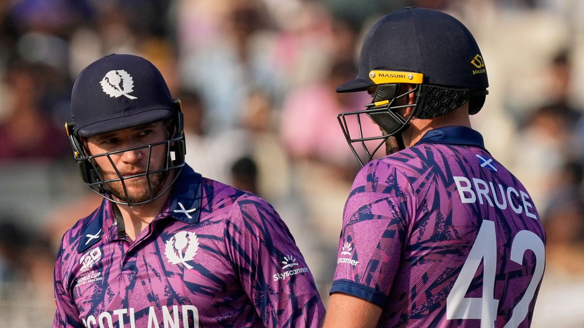 Scotland pass 100 after early wickets vs England in key T20 World Cup clash LIVE!