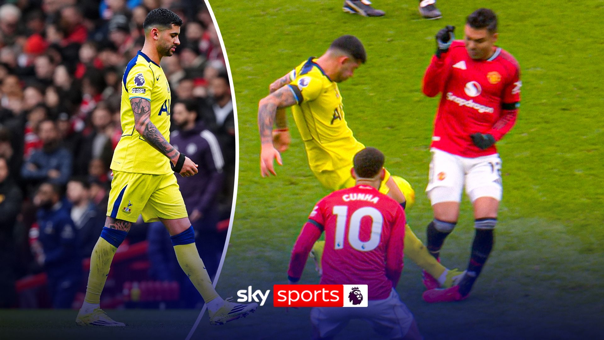 Romero's reckless red card on Casemiro | Spurs skipper now misses FOUR games