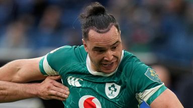 James Lowe will miss the rest of Ireland's Six Nations campaign 