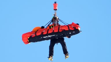 Lindsey Vonn was airlifted to safety after crashing during the women's downhill at the Winter Olympics