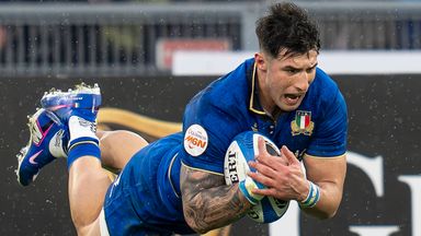 Tommaso Menoncello scored one of two Italy tries as they secured a superb Six Nations victory over Scotland in Rome
