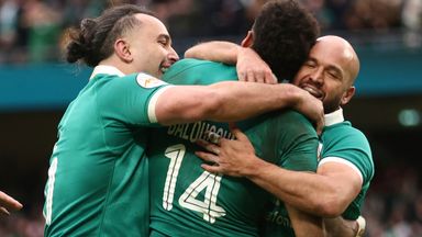 Robert Baloucoune's try proved the difference as Ireland came from behind to beat Italy in Dublin