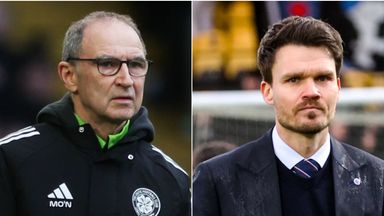Martin O'Neill's Celtic and Danny Rohl's Rangers are both chasing league leaders Hearts