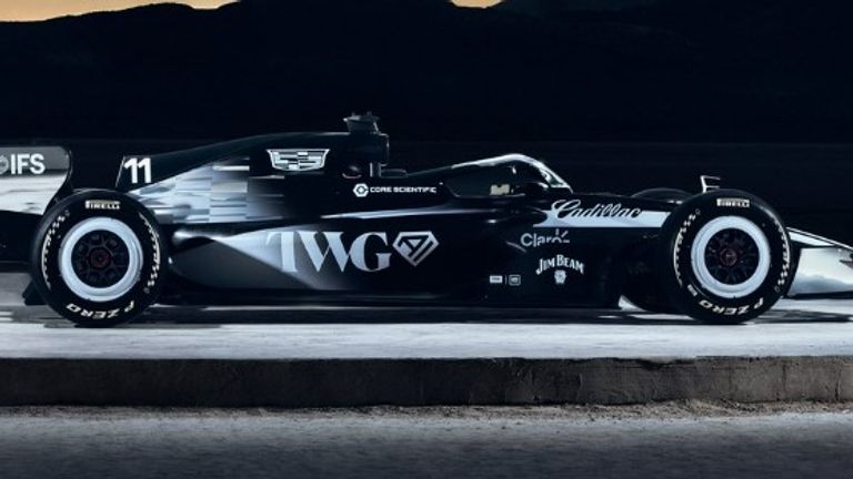 So sieht der erste Formel-1-Bolide von Cadillac aus (Quelle: X/Cadillac_F1)